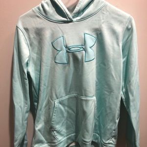 Light blue underarmour sweatshirt